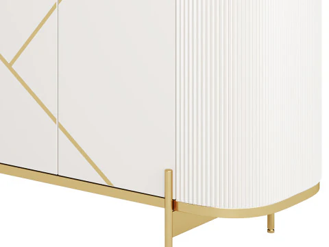 Sideboard Buffet Faux Marble 3D Model