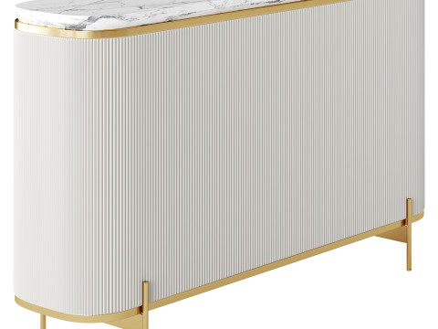 Sideboard Buffet Faux Marble 3Dモデル