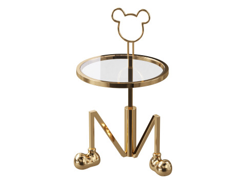 Simple Cartoon Coffee Table 3D Model