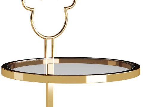 Simple Cartoon Coffee Table 3D Model