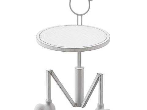 Simple Cartoon Coffee Table 3D Model