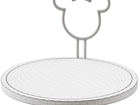 Simple Cartoon Coffee Table 3D Model