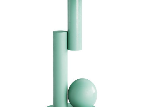 Simple Round Side Table 3Dモデル