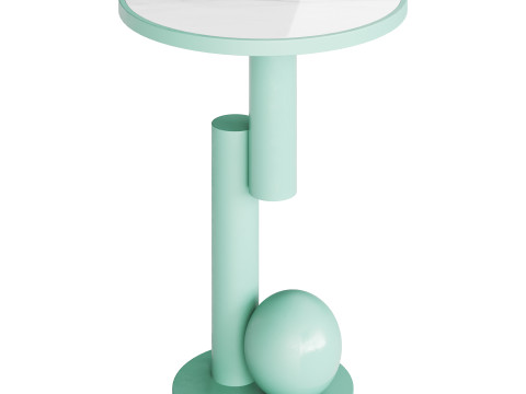 Simple Round Side Table 3Dモデル