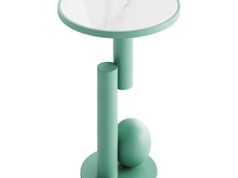 Simple Round Side Table 3Dモデル