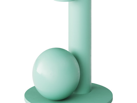 Simple Round Side Table 3Dモデル