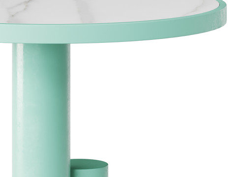 Simple Round Side Table 3Dモデル
