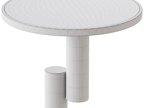 Simple Round Side Table 3Dモデル