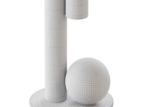 Simple Round Side Table 3Dモデル