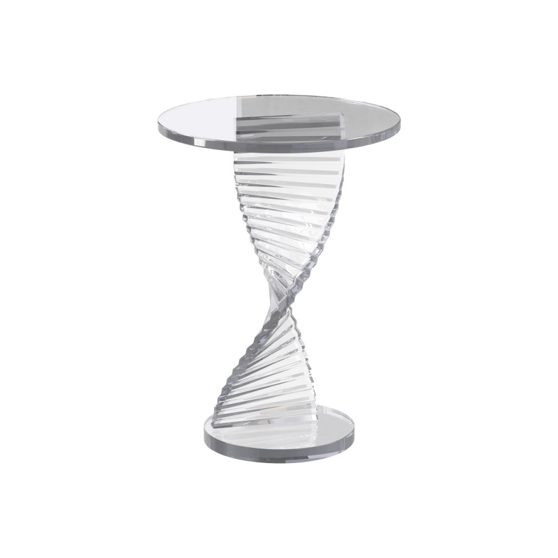 Simple Swirl Side Table 3D Model .c4d .max .obj .3ds .fbx .stl .blend 