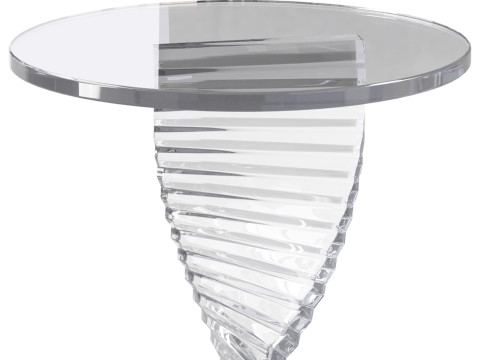 Simple Swirl Side Table 3D Model