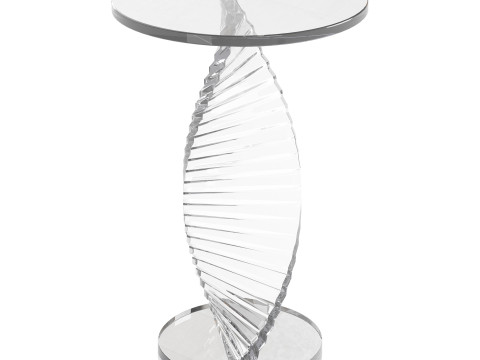 Simple Swirl Side Table 3D Model