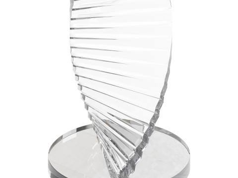 Simple Swirl Side Table 3D Model