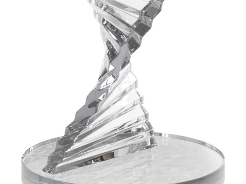 Simple Swirl Side Table 3D Model