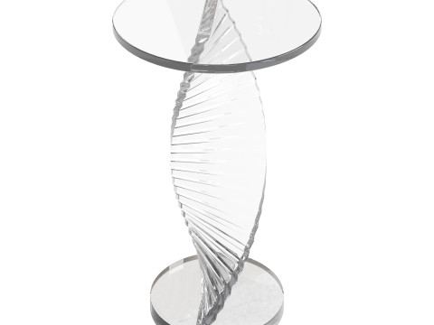 Simple Swirl Side Table 3D Model