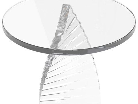 Simple Swirl Side Table 3D Model