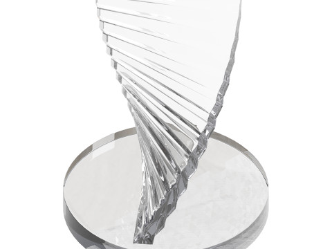 Simple Swirl Side Table 3D Model