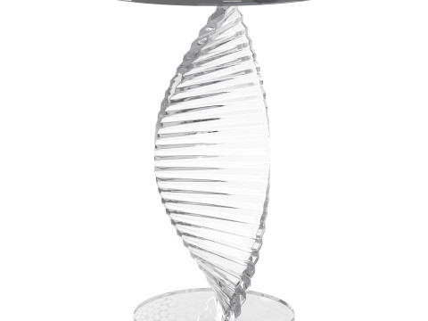 Simple Swirl Side Table 3D Model