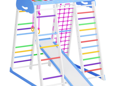 Childrens sports kitty Watercolor Sky mine 3D Model
