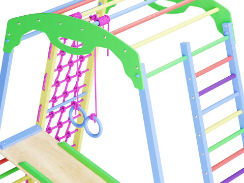 Sports complex for budinku SportWood 3D Model