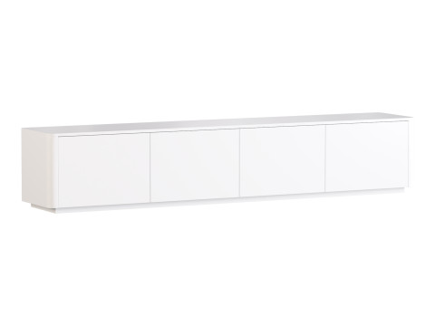 Stylish White TV Stand in Wood Modelo 3D