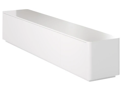 Stylish White TV Stand in Wood 3D Model