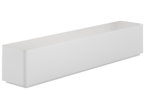 Stylish White TV Stand in Wood Modelo 3D