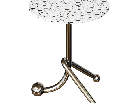 Terrazzo Tea Table 3D मॉडल