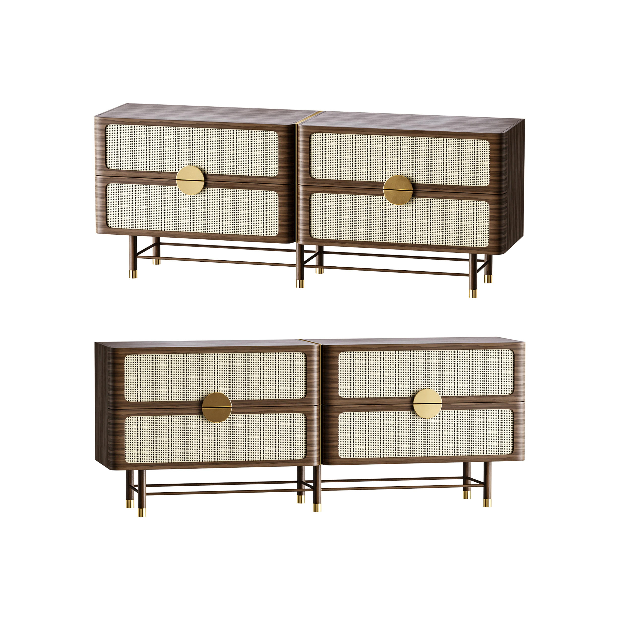 The Cole sideboard 3D Model .c4d .max .obj .3ds .fbx .stl .blend 