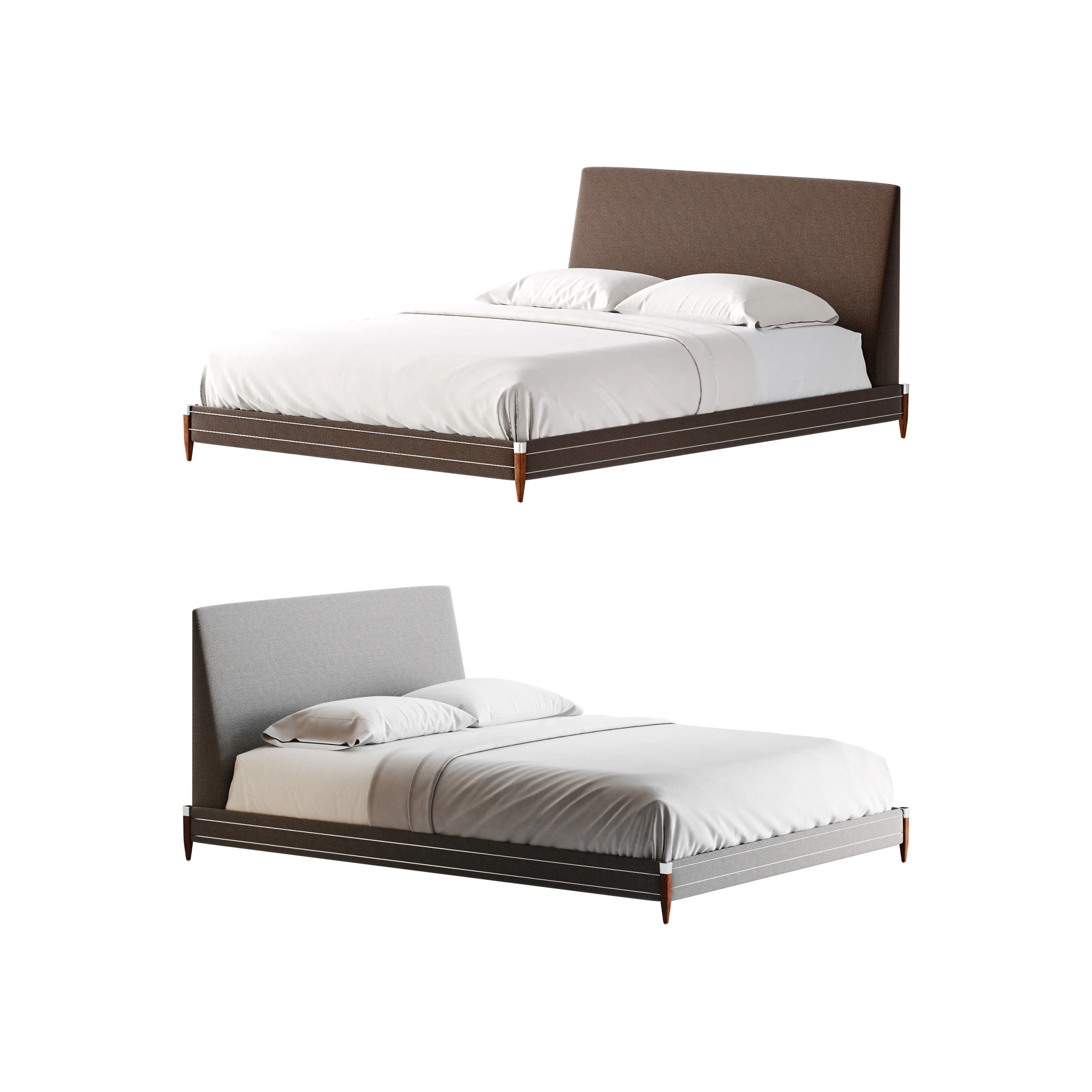 TIBURON MINK UPHOLSTERED QUEEN BEDl 3D Model .c4d .max .obj .3ds .fbx .stl .blend 