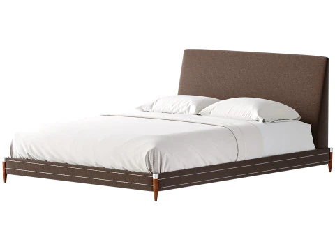 TIBURON MINK UPHOLSTERED QUEEN BEDl 3D Model