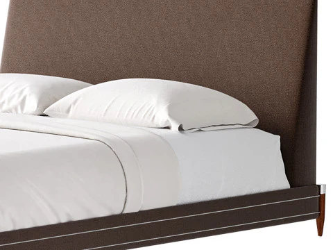 TIBURON MINK UPHOLSTERED QUEEN BEDl 3D Model