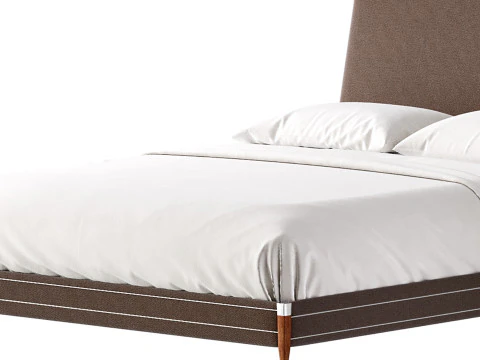 TIBURON MINK UPHOLSTERED QUEEN BEDl 3D Model