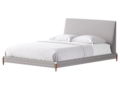 TIBURON MINK UPHOLSTERED QUEEN BEDl 3D मॉडल