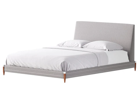 TIBURON MINK UPHOLSTERED QUEEN BEDl 3D Model