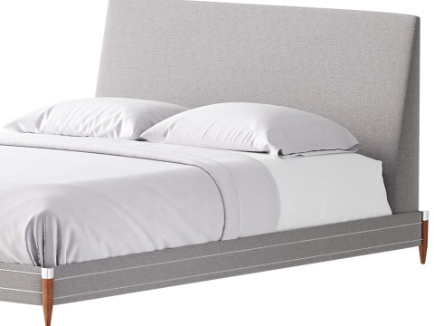 TIBURON MINK UPHOLSTERED QUEEN BEDl 3D मॉडल