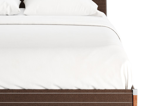 TIBURON MINK UPHOLSTERED QUEEN BEDl 3D मॉडल
