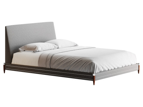 TIBURON MINK UPHOLSTERED QUEEN BEDl 3D मॉडल
