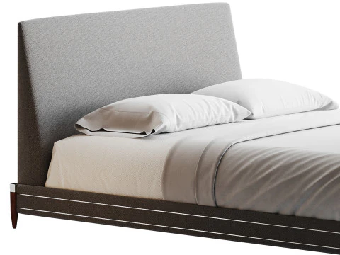 TIBURON MINK UPHOLSTERED QUEEN BEDl 3D Model