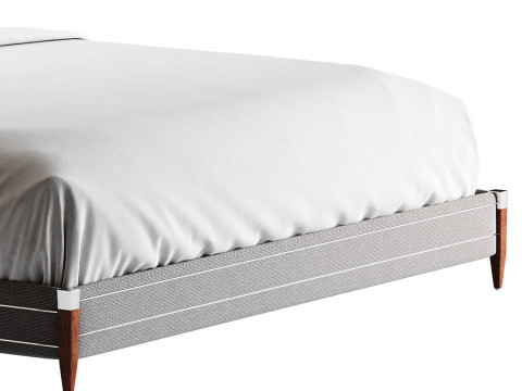 TIBURON MINK UPHOLSTERED QUEEN BEDl 3D मॉडल