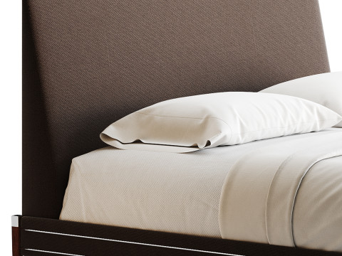 TIBURON MINK UPHOLSTERED QUEEN BEDl 3D मॉडल
