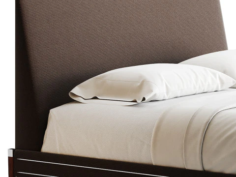 TIBURON MINK UPHOLSTERED QUEEN BEDl 3D Model