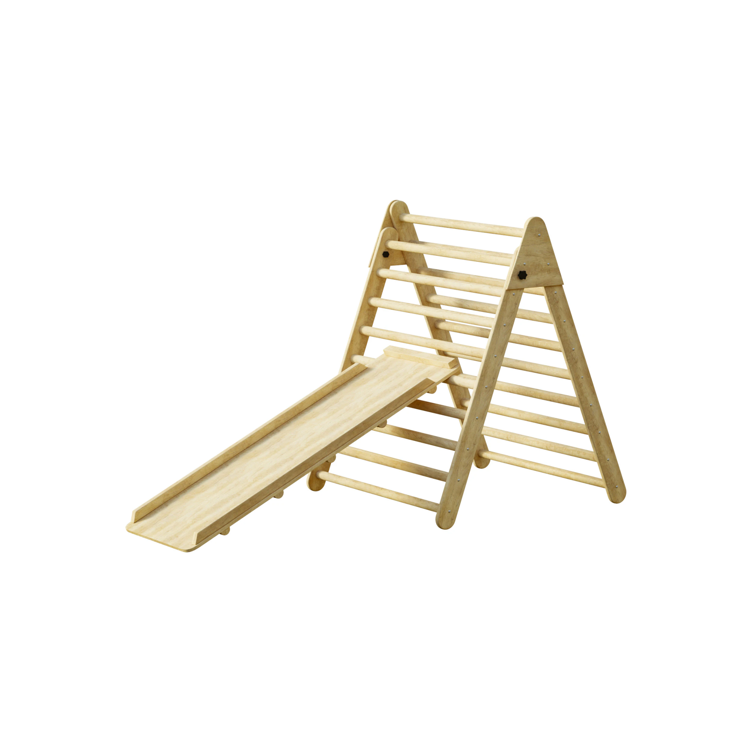 Childrens wooden pikler exercise machine with weight Varnish 3D Model .c4d .max .obj .3ds .fbx .stl .blend 