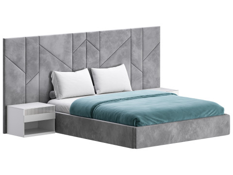 VERCELLI III BED Modèle 3D