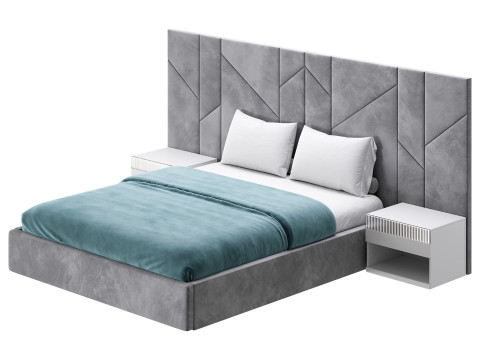 VERCELLI III BED Modèle 3D