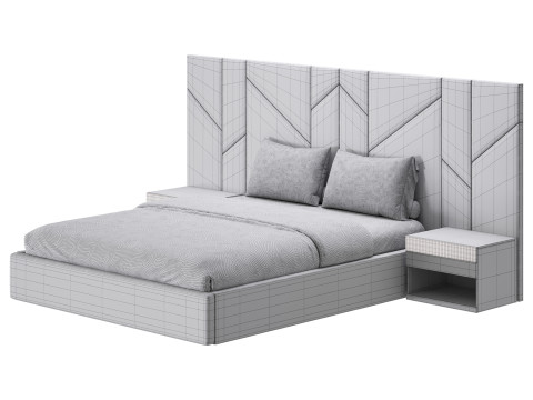 VERCELLI III BED Modèle 3D