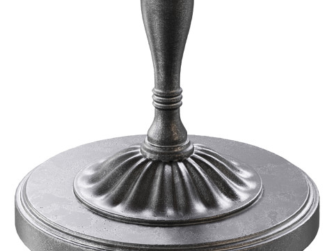 Vintage Round Side Table Modelo 3D