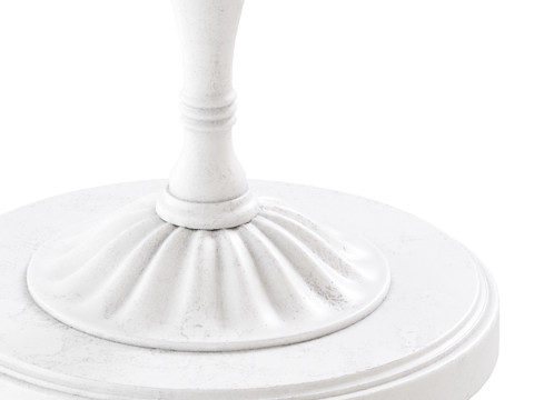 Vintage Round Side Table Modelo 3D