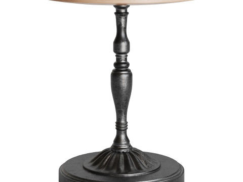 Vintage Round Side Table Modelo 3D
