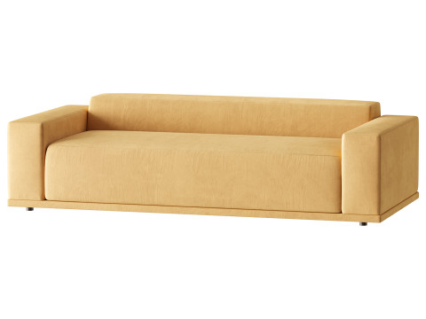 WHEAT PERFORMANCE VELVET SOFA 3D मॉडल